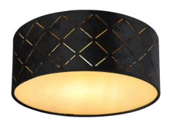 GLOBO Retrofit LED Deckenlampe SUNNA 26 cm schwarz