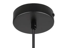 GLOBO Retrofit LED Pendelleuchte HELMUT 20 cm schwarz /Sterneffekt
