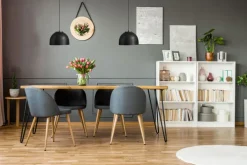 GLOBO Retrofit Pendelleuchte HERMI I 40 cm schwarz