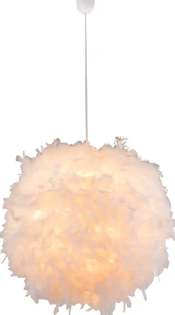 GLOBO Retrofit Pendelleuchte KATUNGA 60 cm weiß