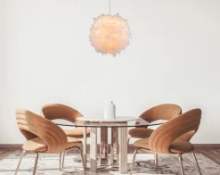 GLOBO Retrofit Pendelleuchte KATUNGA 60 cm weiß