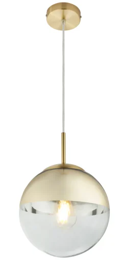 GLOBO Retrofit Pendelleuchte VARUS 20 cm goldfarbig