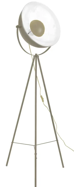 GLOBO Retrofit Tripod Stehlampe TIMO, Metall, Höhe 153,5 cm, E27, Schutzklasse 2, IP20, 40 W, Sandfarbig