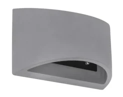 GLOBO Retrofit Wandleuchte TIMO 20 cm grau