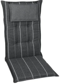 GO-DE Gartenstuhlauflage STRIPES 120/50/7 cm anthrazit