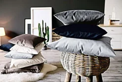 GÖZZE Kissenhülle DUVAL 50 x 50 cm dunkelblau