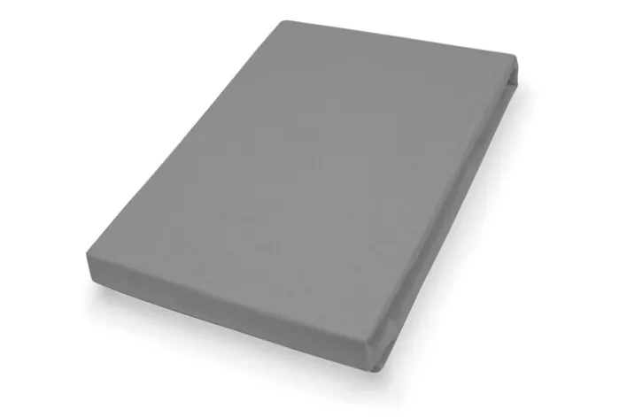 HAHN Jersey-Boxspring-Spannbettlaken 180-200 x 200-220 cm grau/schwarz