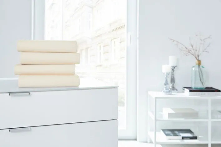 HAHN Jersey-Boxspring-Spannbettlaken 90-100 x 200-220 cm ecru