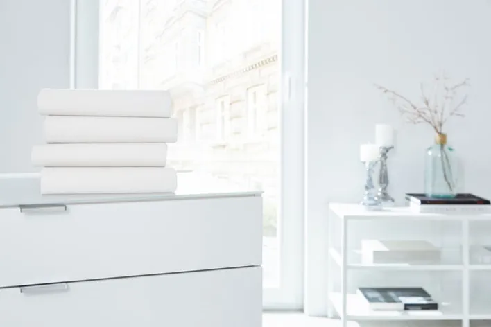 HAHN Jersey-Boxspring-Spannbettlaken 90-100 x 200-220 cm weiß