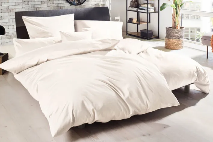 HAHN Satin-Bettwäsche LUXUS 200 x 200 cm champagner