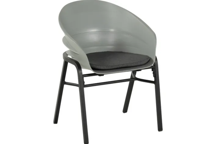 Hartman Gartenstuhl TUBB 2er Set schwarz /grau