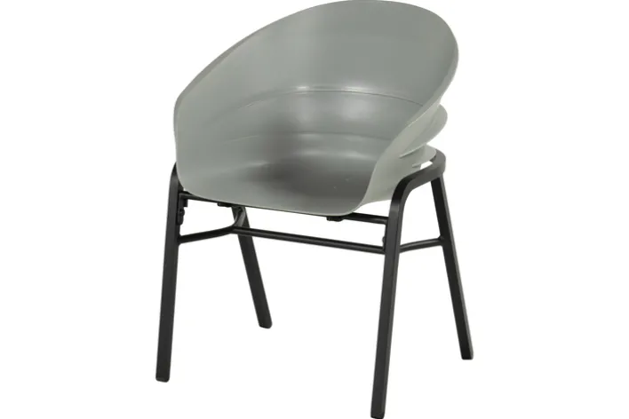 Hartman Gartenstuhl TUBB 2er Set schwarz /grau