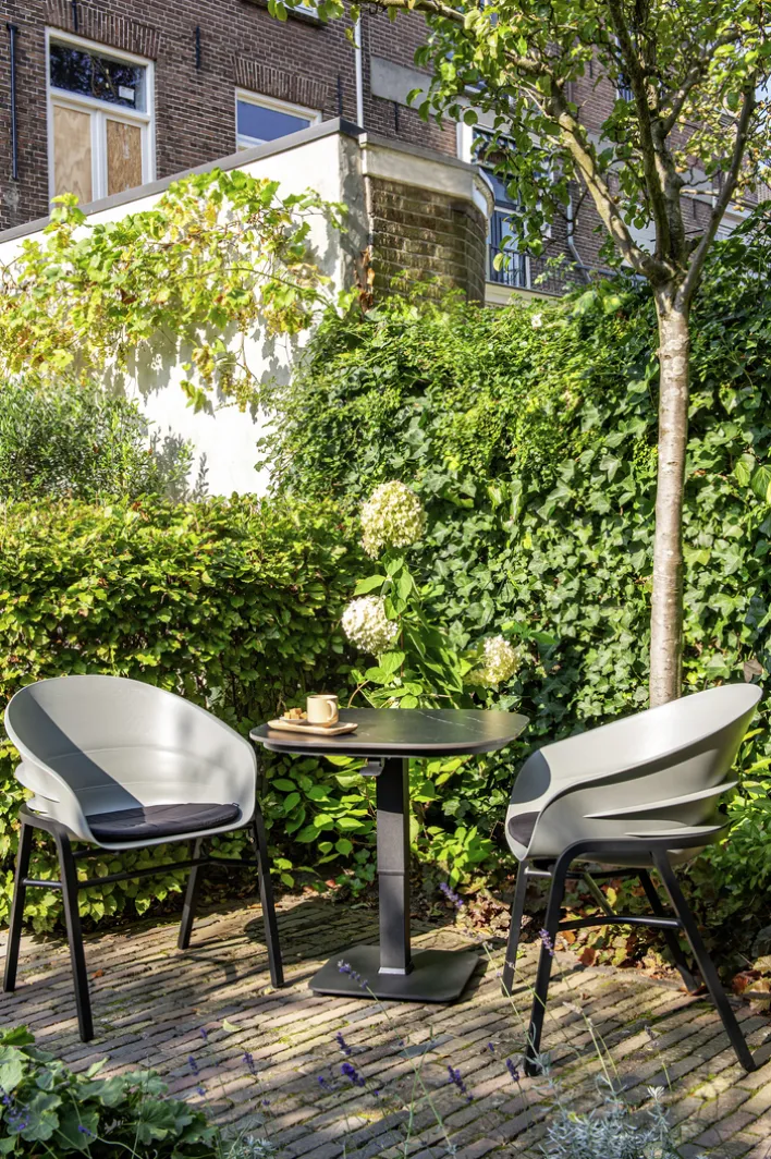 Hartman Gartenstuhl TUBB 2er Set schwarz /grau