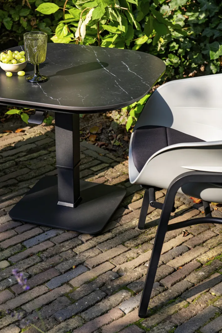 Hartman Gartenstuhl TUBB 2er Set schwarz /grau