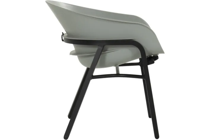 Hartman Gartenstuhl TUBB 2er Set schwarz /grau