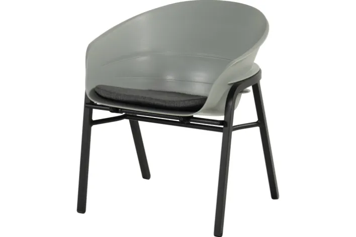 Hartman Gartenstuhl TUBB 2er Set schwarz /grau