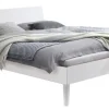 HASENA Bettgestell ANCONA 140 x 200 cm Buche massiv weiß lackiert