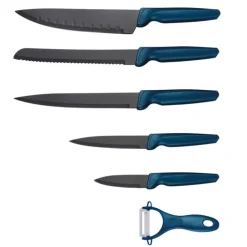 HATEX Küchenmesser Set 6-teilig petrol