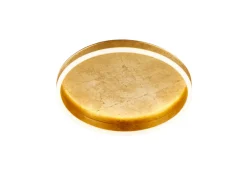 helestra LED Deckenlampe SONA Ø 40 cm Metall satiniert Farbton Blattgold