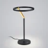 helestra LED Tischlampe ELARA schwarz /goldfarbig