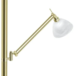 HELL LED Deckenfluter FINDUS 2-flg messingfarbig