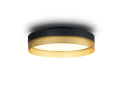 HELL LED Deckenlampe MESH 45 cm schwarz /goldfarbig