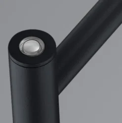 HELL LED Stehlampe PEPE 133 cm schwarz