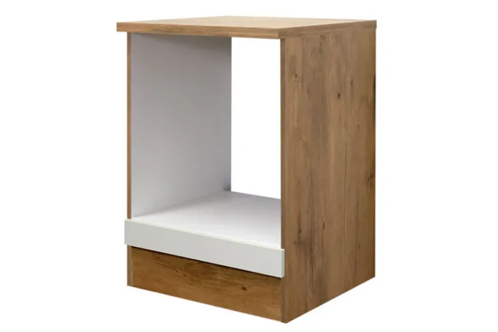 Herdumbauschrank Avila Braun/Weiß