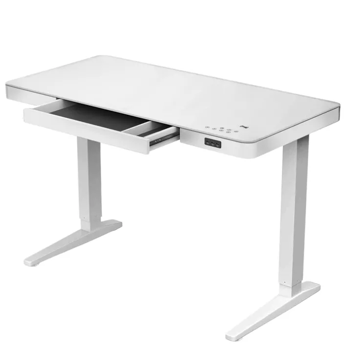Höhenverstellbarer Schreibtisch BONMEDICO MOVU weiß