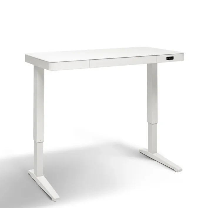 Höhenverstellbarer Schreibtisch BONMEDICO MOVU weiß