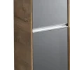 Highboard 33.3 x 78.4 x 33.3 cm Glas Metallic matt