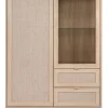 Highboard BALI 101,4 x 139 cm Sonoma Eiche/ Rafia Geflecht
