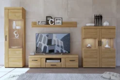 Highboard CORTINA 101,9 x 133 cm Eiche braun