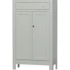 Highboard EVA 93 x 150 cm Kiefer teilmassiv nebelweißes Finish
