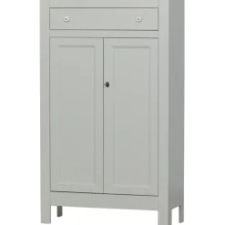 Highboard EVA 93 x 150 cm Kiefer teilmassiv nebelweißes Finish