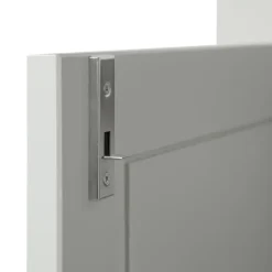 Highboard EVA 93 x 150 cm Kiefer teilmassiv nebelweißes Finish