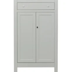 Highboard EVA 93 x 150 cm Kiefer teilmassiv nebelweißes Finish