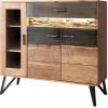 Highboard HAWK braun /schwarz