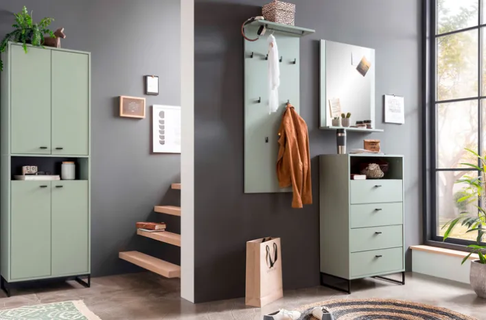 Highboard JANNE 60 x 104 cm grün