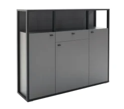 Highboard LUXOR 145 x 121 cm Royal grau/ anthrazit