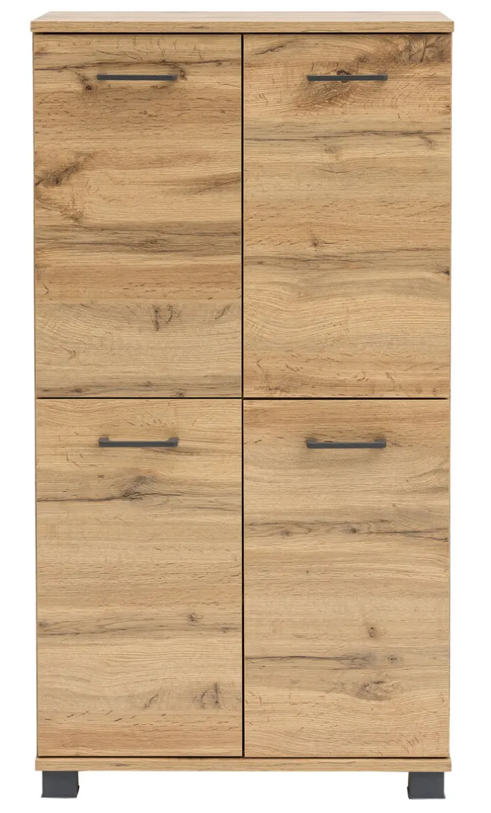 Highboard NORA 59,8 x 116,9 cm Eiche Landhaus