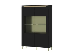 Highboard NORICA 110,4x169,2 cm schwarz matt