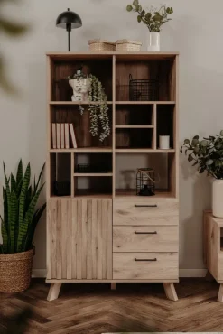 Highboard WELLINGTON 84,5 x 160 cm Schwedeneiche