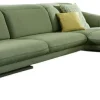 himolla Ecksofa 312 x 203 cm WAIDRING Echtholz/Stoffbezug Grün