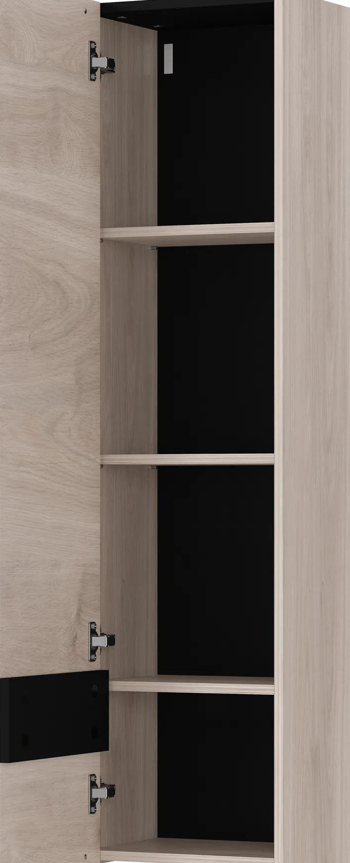 Hängeschrank EMMA 36 x 135 cm Castello-Eiche-Dekor beige/schwarz