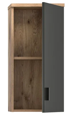 Hängeschrank GRADO 37 x 75 cm Eiche/ Grau