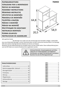 Hängeschrank NORA 59,8 x 64,8 cm Eiche Landhaus