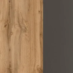 Hängeschrank PARIS 30 x 64 cm Graphit/ Wotan Eiche