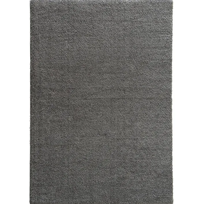 Hochflorteppich SALERNO 67 x 130 cm grau