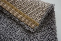 Hochflorteppich SALERNO 67 x 130 cm grau